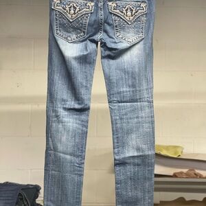 Miss Me Dark Blue Ankle Jeans